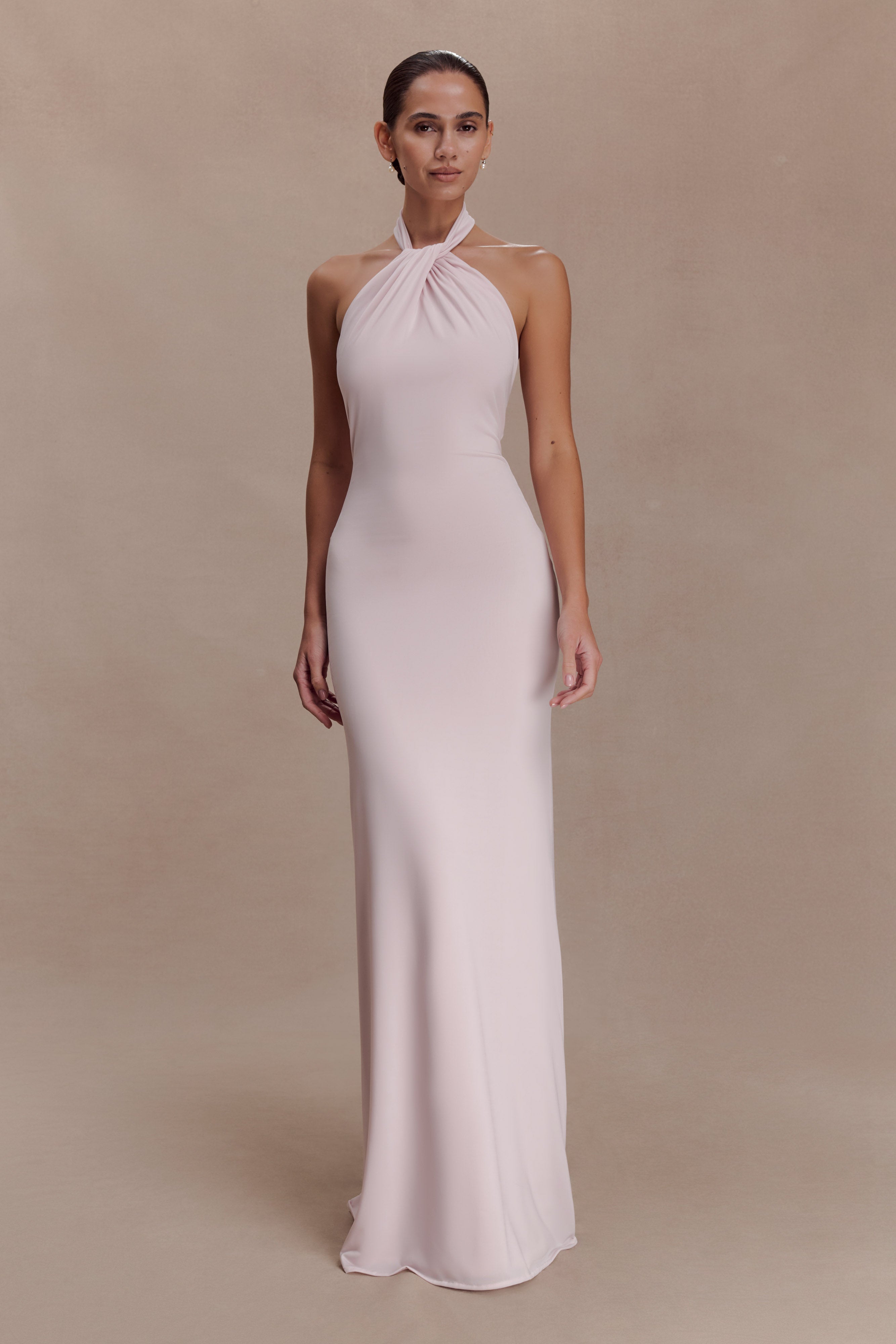 Elyna Slinky Halter Maxi Dress