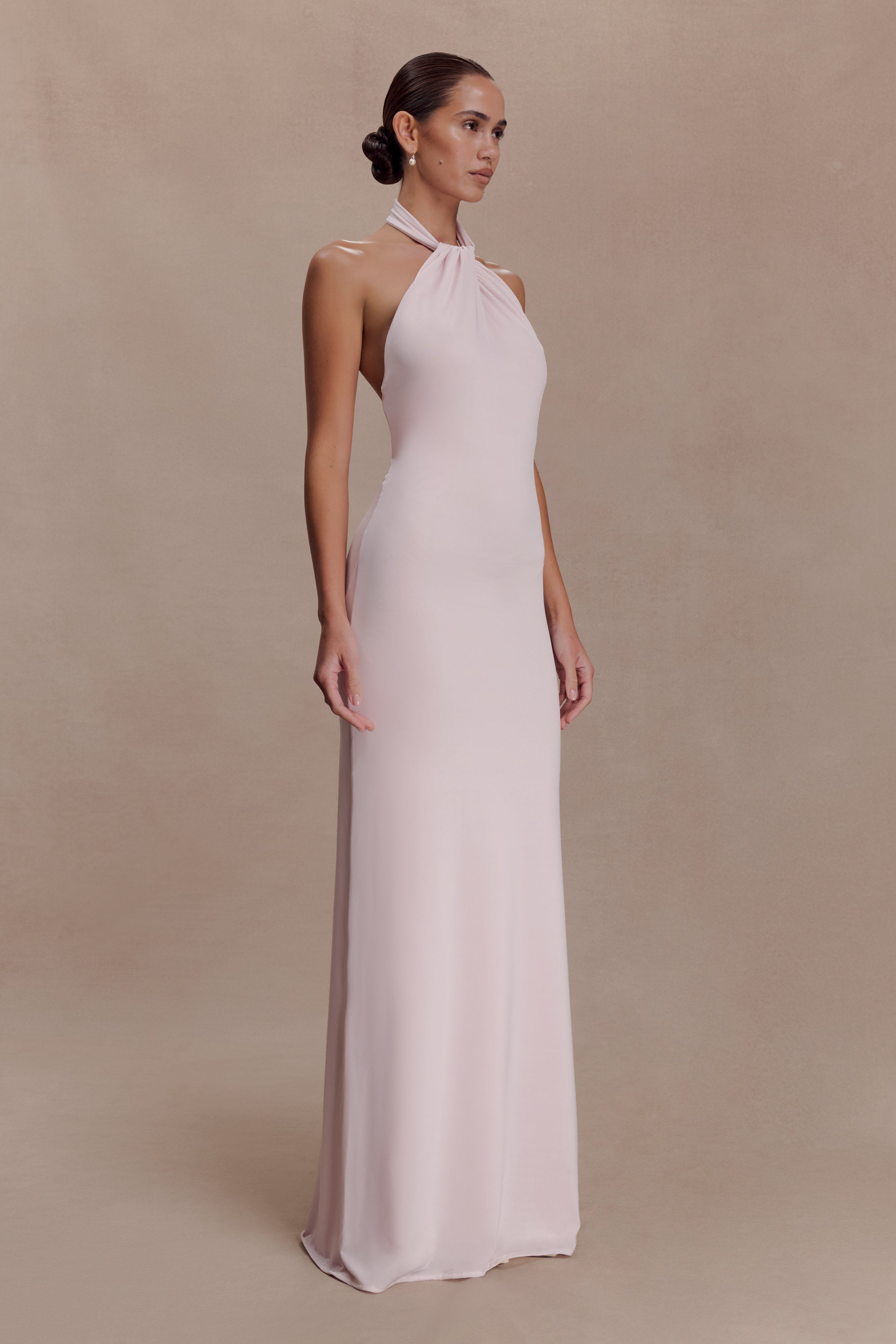 Elyna Slinky Halter Maxi Dress