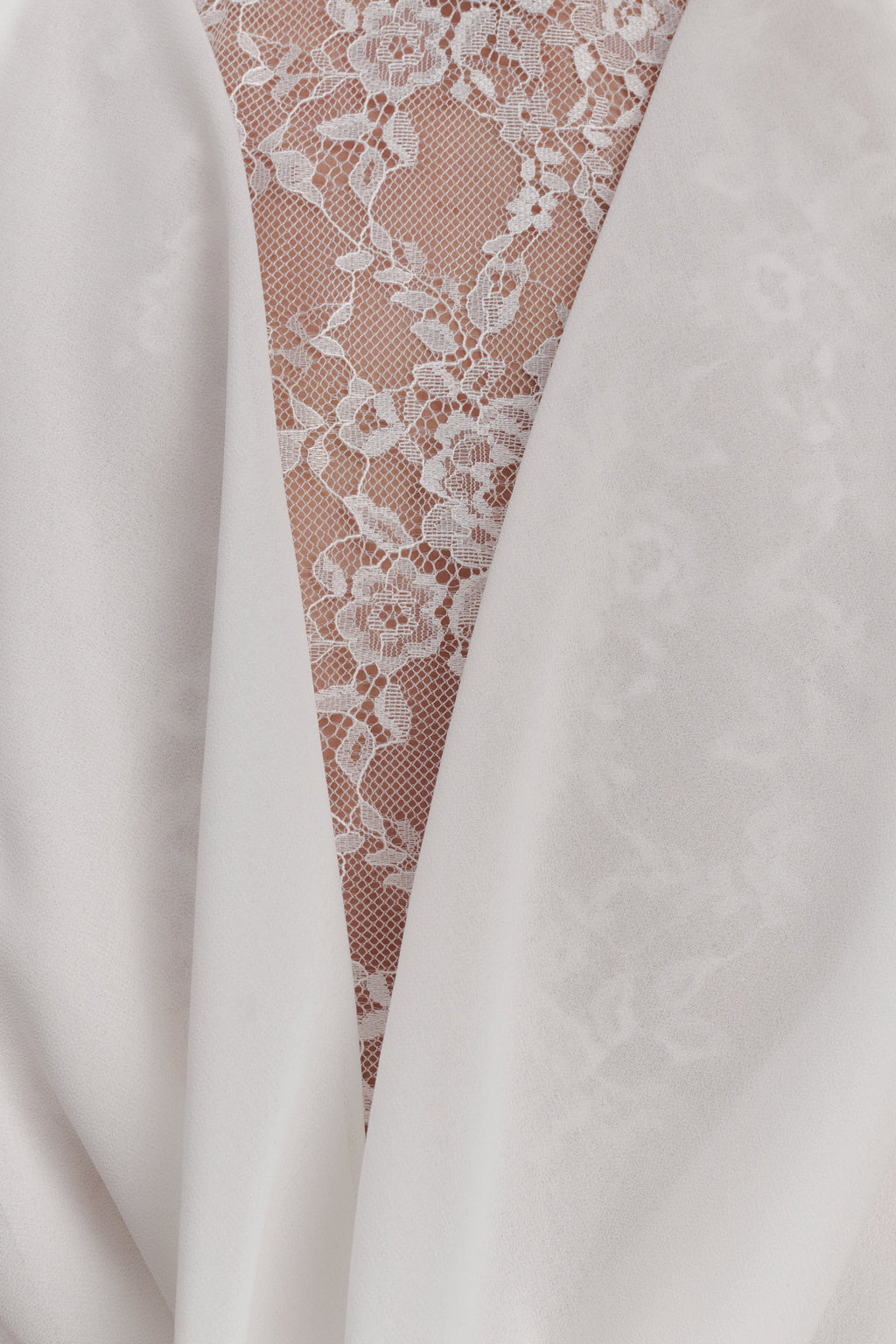 Arra Chiffon And Lace Halter Mini Dress