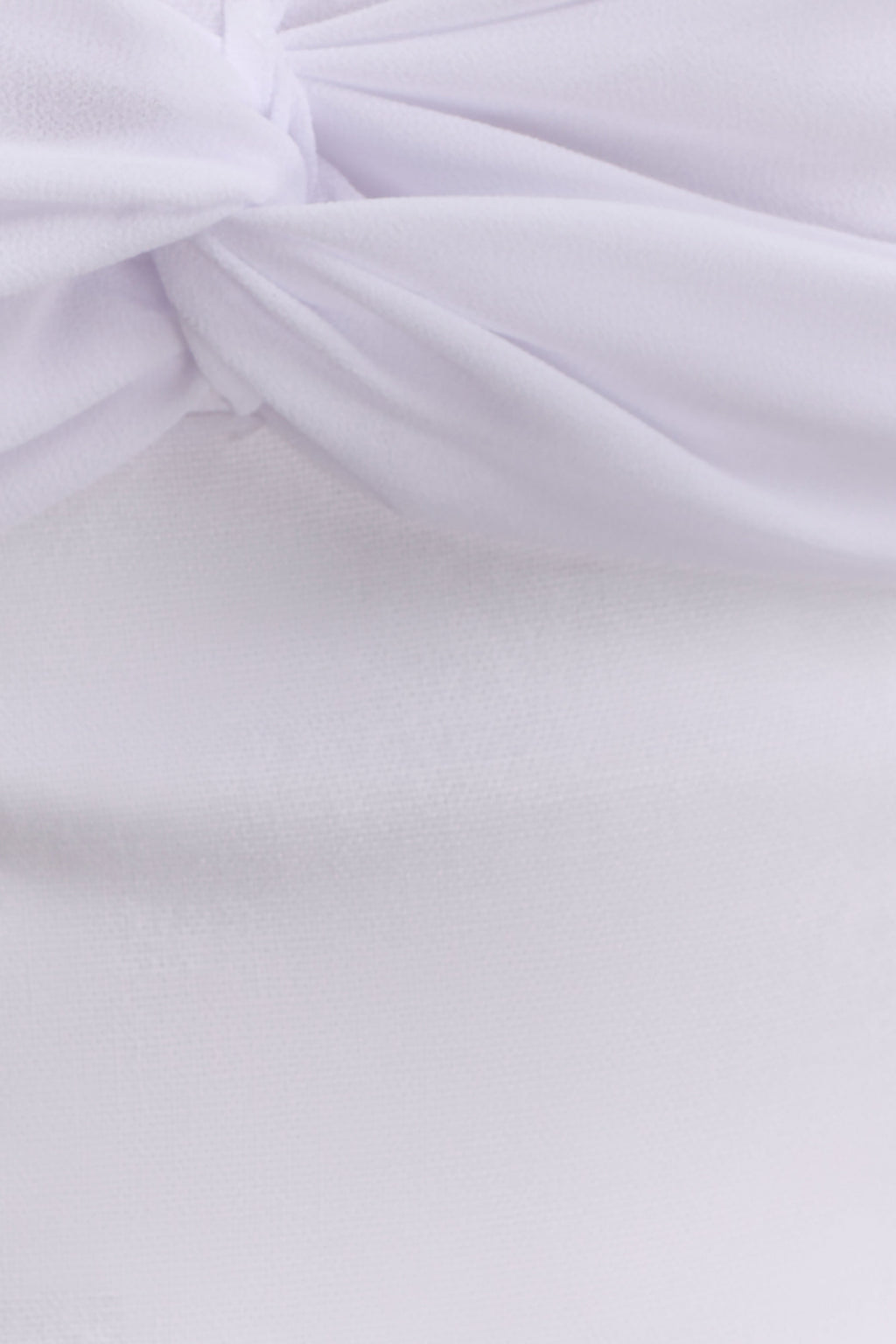 Talia Chiffon And Linen Halter Top in White – Chic&Drifts