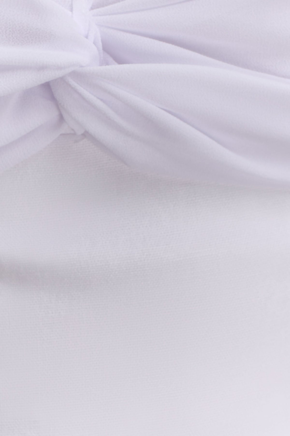 Talia Chiffon And Linen Halter Top in White – Chic&Drifts
