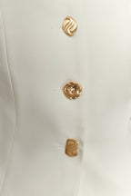 Asia Mixed Button Blazer in Ivory – Chic&Drifts