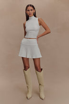 Indy Pointelle Knit Top in Ivory – Chic&Drifts