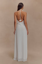 Rosalia Cowl Neck Maxi Dress in White – Chic&Drifts