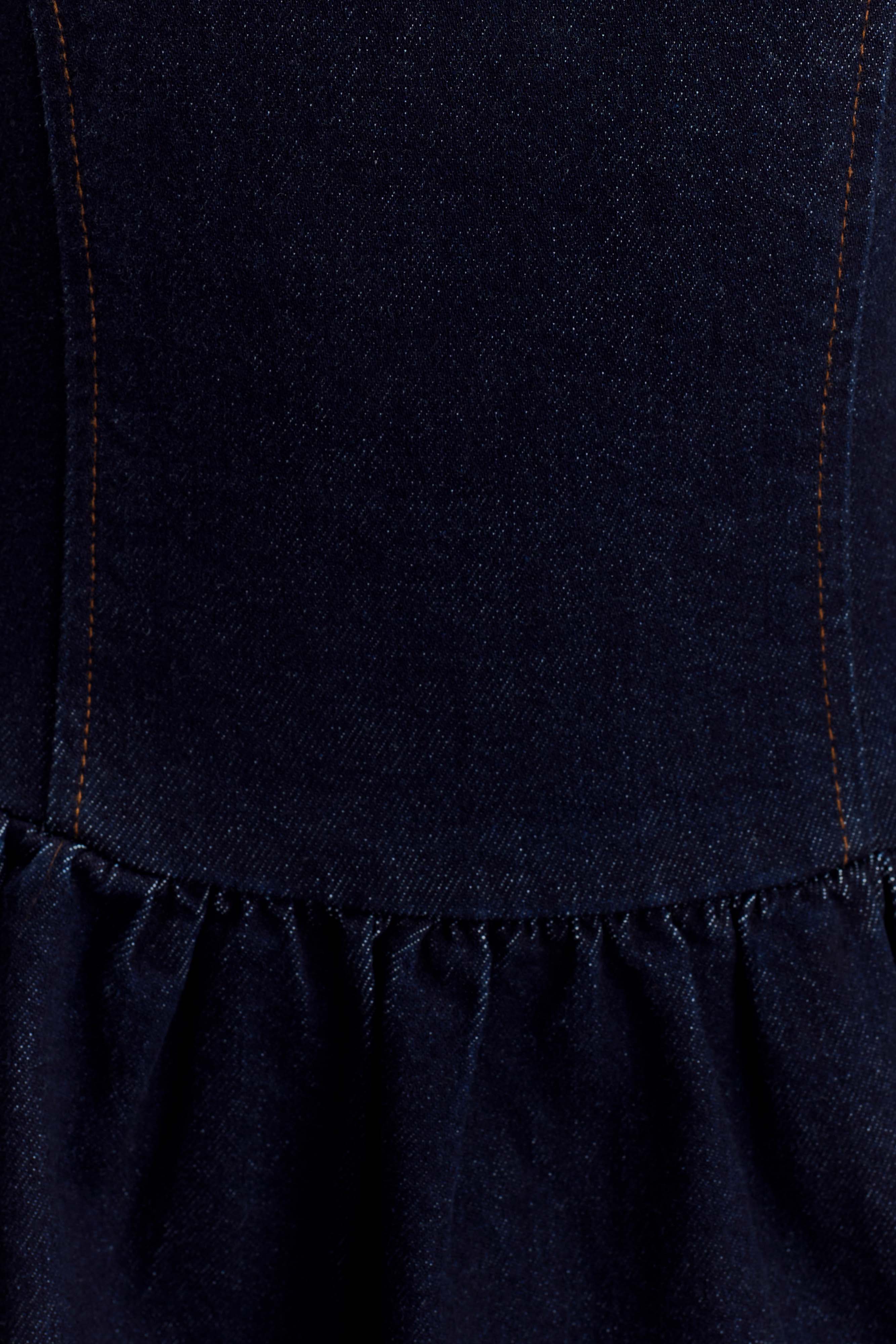 Caroline Denim Halter Midi Dress in Indigo Blue – Chic&Drifts
