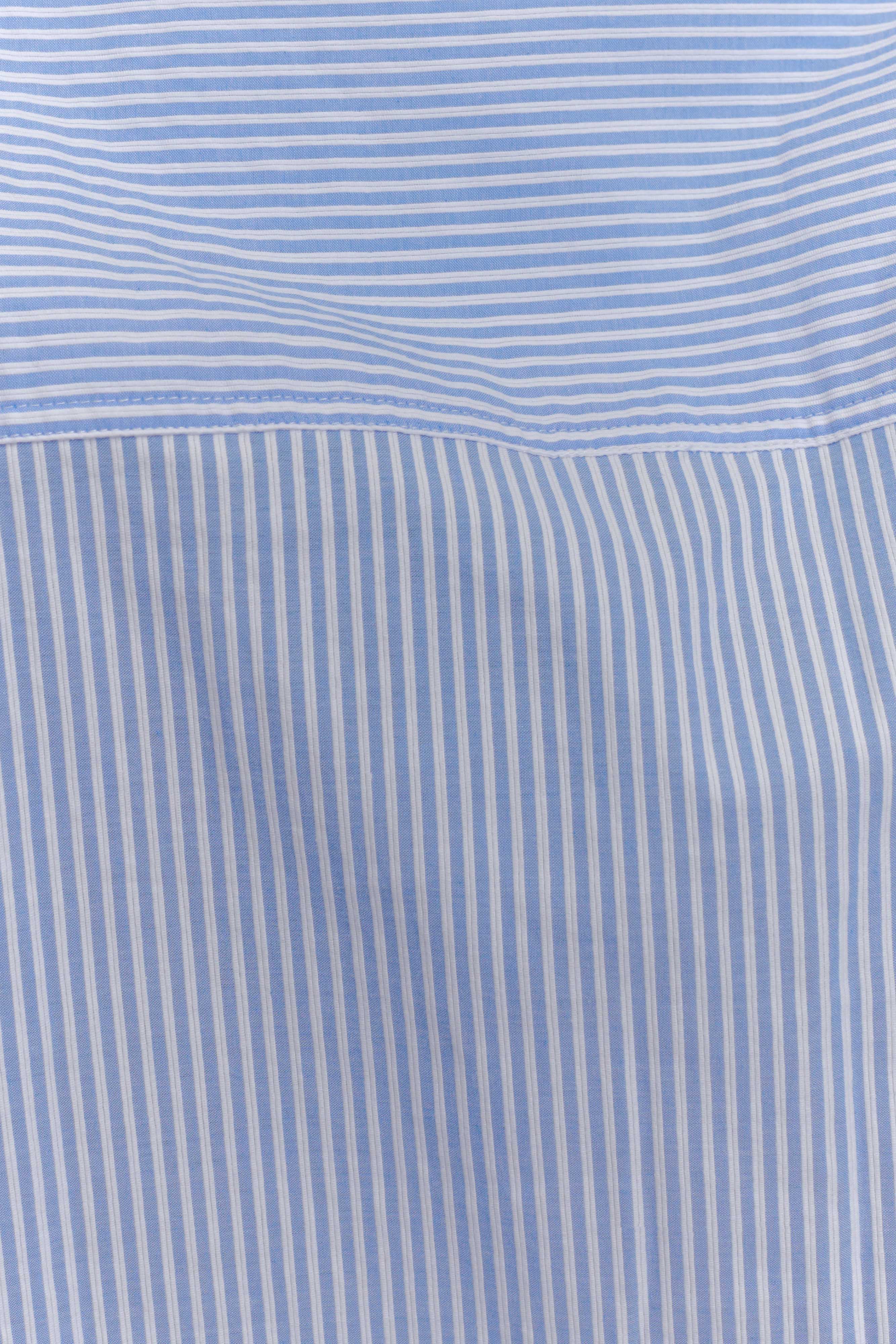 Hansen Oversized Shirt in Blue Pinstripe – Chic&Drifts