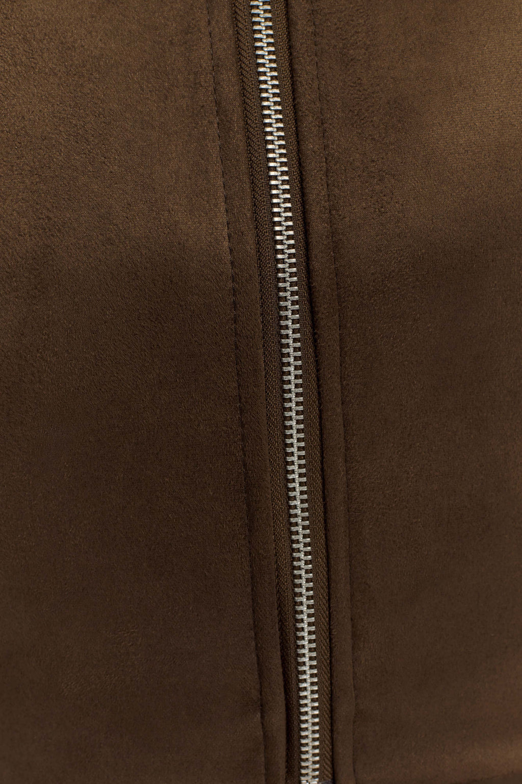 Hayes Faux Suede Collared Jacket in Chocolate – Chic&Drifts