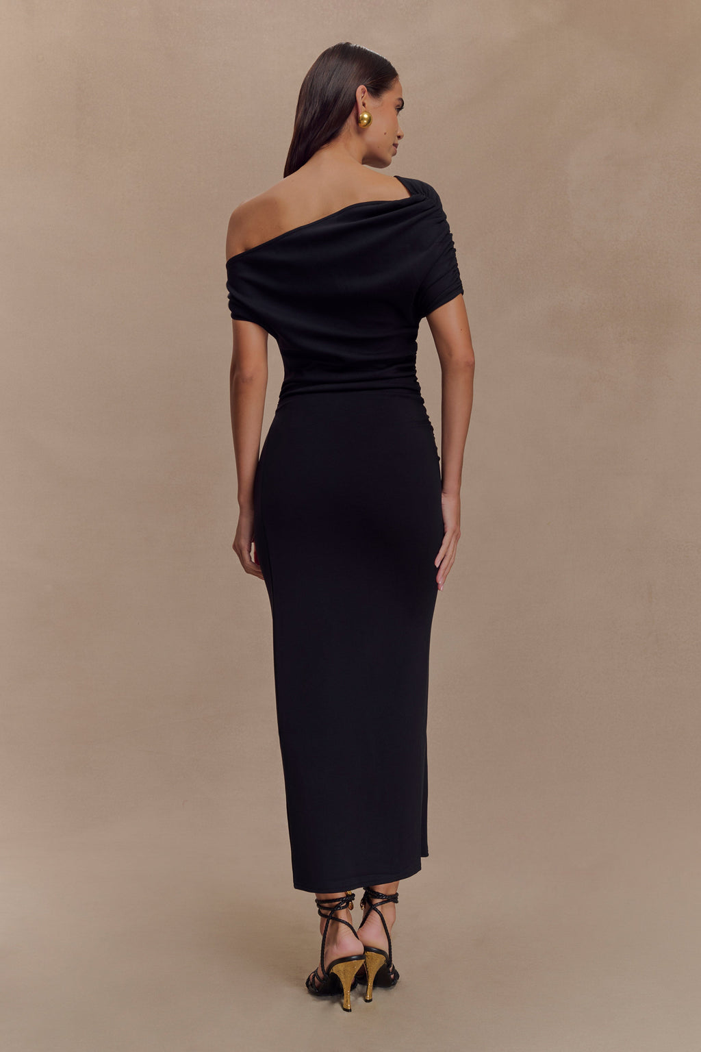 Kendra Scuba Jersey Midi Dress With Hardware