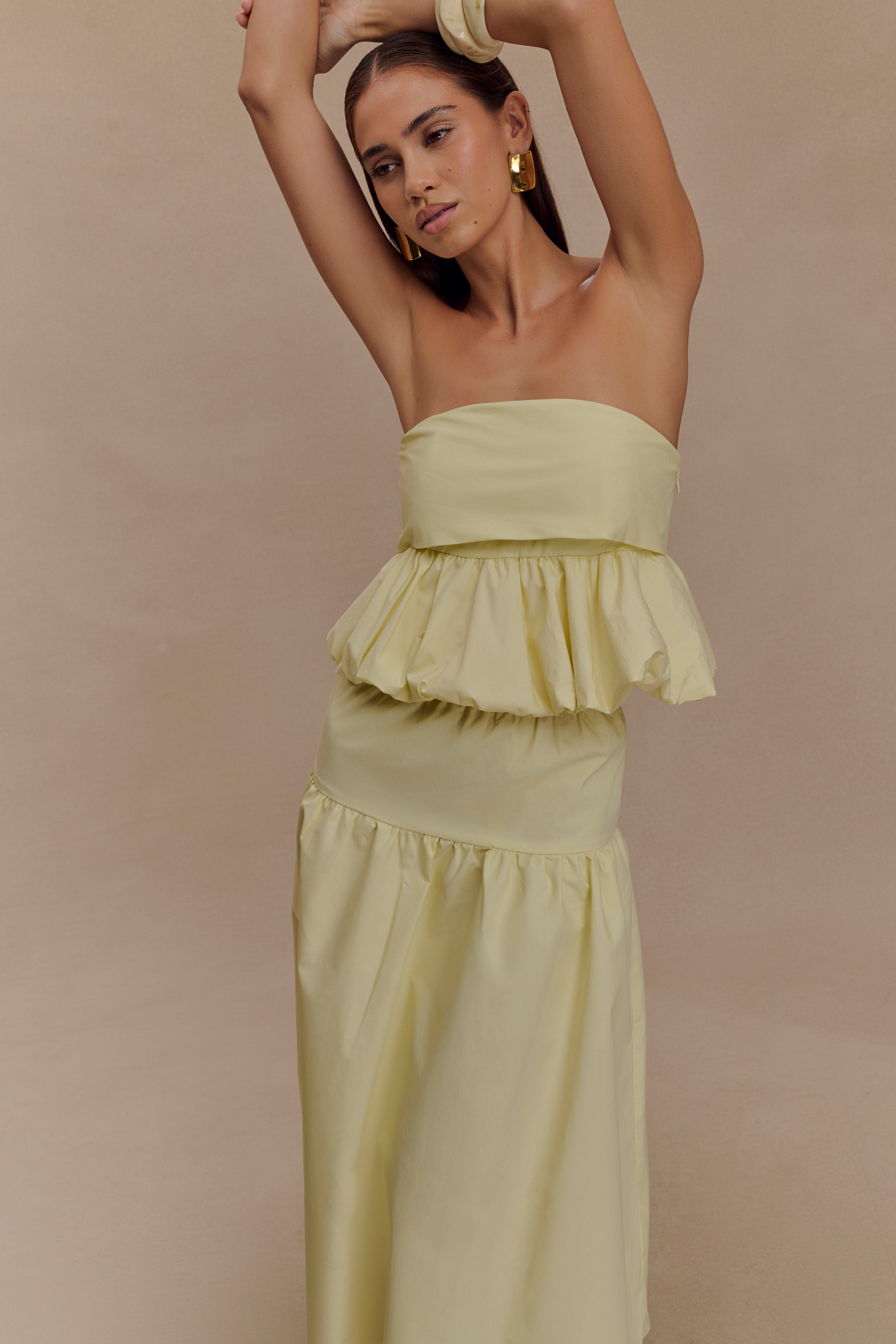 Amirah Midi Skirt in Lemon – Chic&Drifts