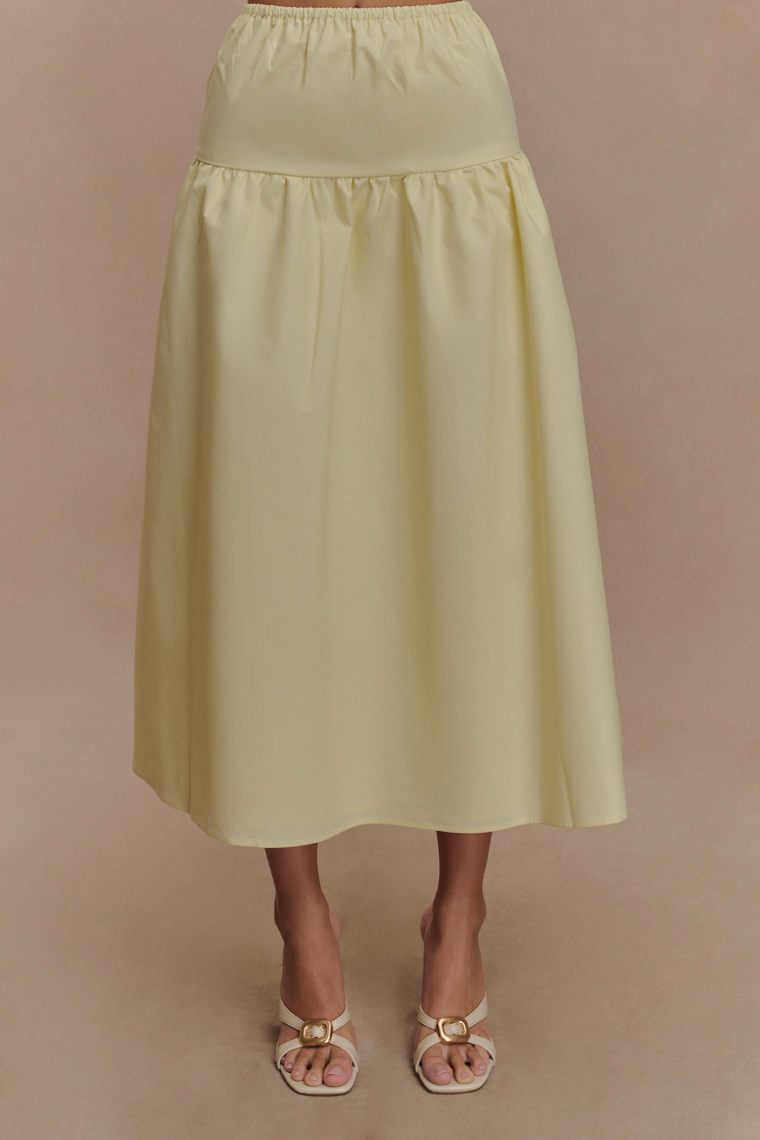 Amirah Midi Skirt in Lemon – Chic&Drifts