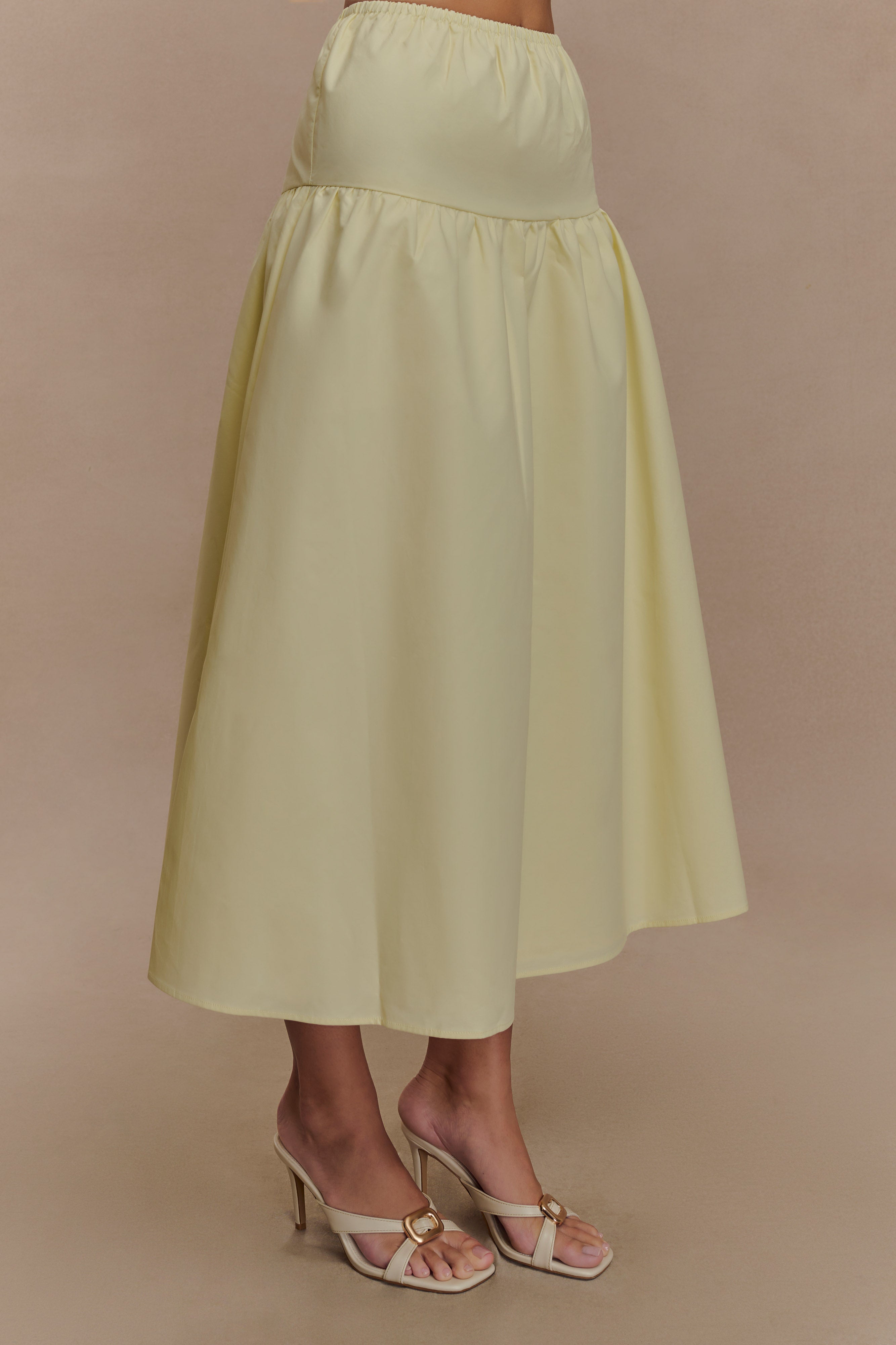 Amirah Midi Skirt in Lemon – Chic&Drifts