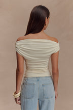 Kinsley Slinky Top With Hardware in Ivory – Chic&Drifts