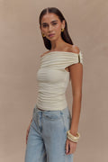 Kinsley Slinky Top With Hardware in Ivory – Chic&Drifts