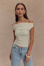 Kinsley Slinky Top With Hardware in Ivory – Chic&Drifts