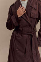 Marc Faux Suede Coat in Cocoa Chocolate – Chic&Drifts