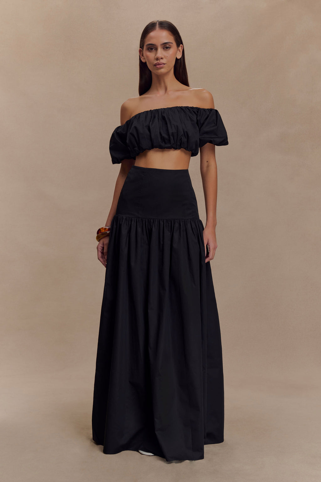 Autumn Off Shoulder Bubble Top in Black – Chic&Drifts