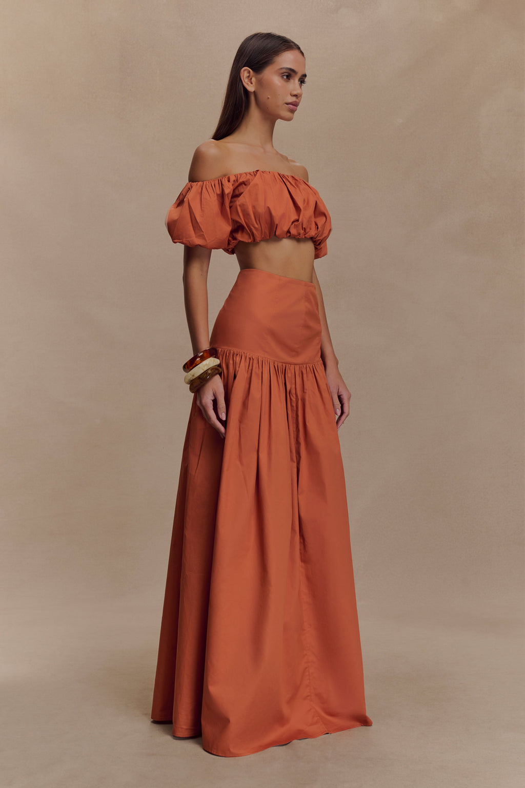 Autumn Maxi Skirt in Burnt Orange – Chic&Drifts