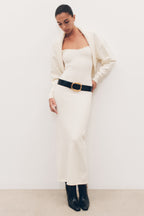 Kingston Knit Maxi Dress in Ivory – Chic&Drifts