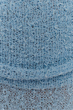 Petra Ruched Knit Maxi Skirt in Light Blue – Chic&Drifts