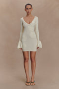 Amari Knit Crochet Knit Mini Dress in Ivory – Chic&Drifts