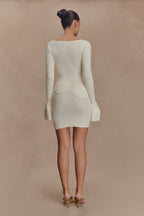 Amari Knit Crochet Knit Mini Dress in Ivory – Chic&Drifts