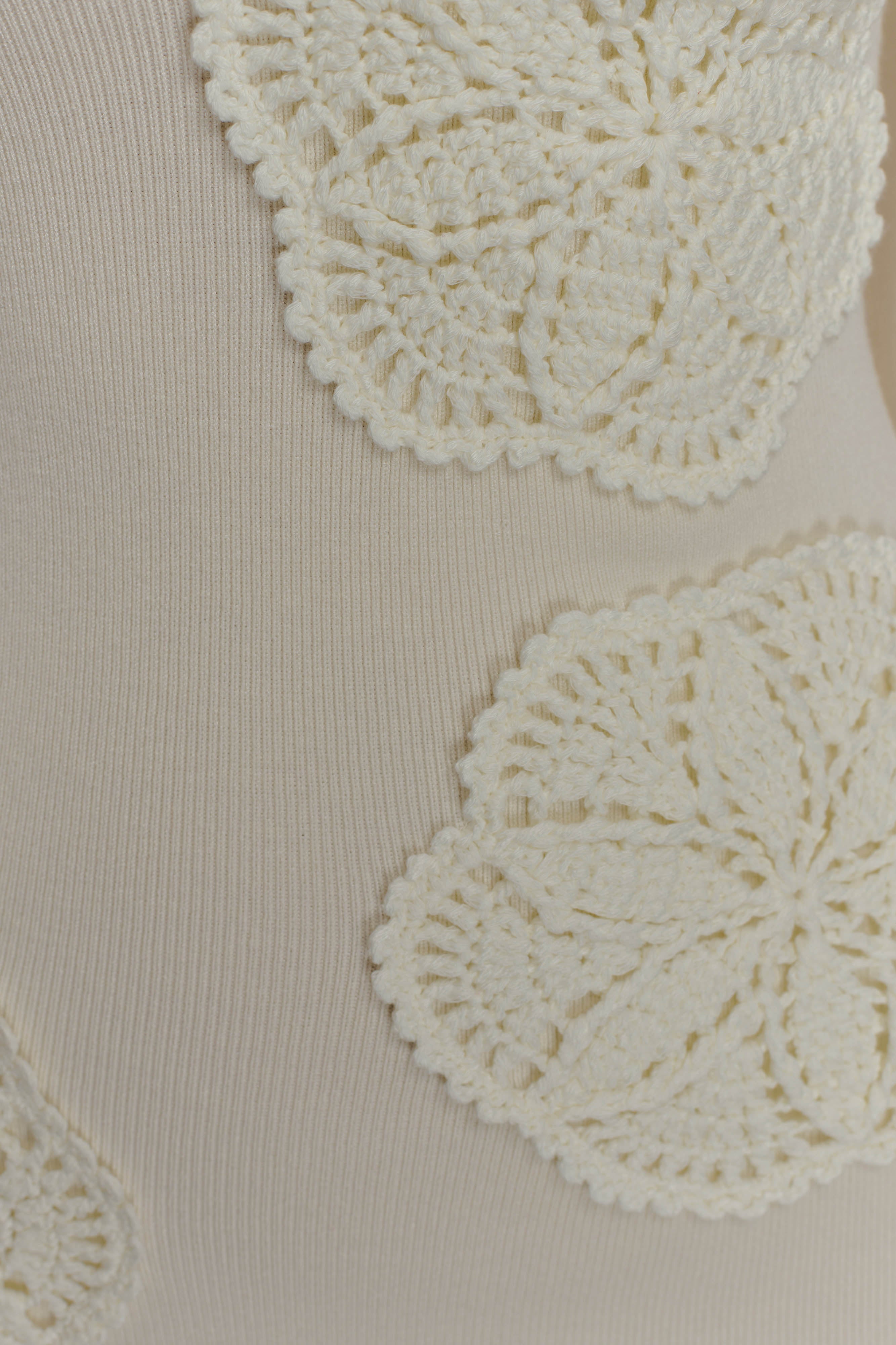 Amari Knit Crochet Knit Mini Dress in Ivory – Chic&Drifts