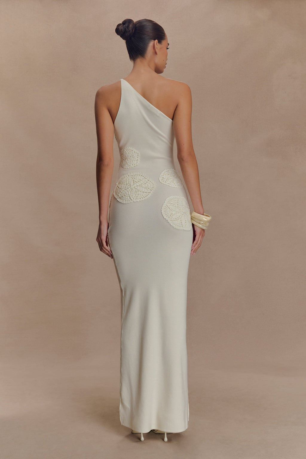 Teneika Crochet Knit Maxi Dress in Ivory – Chic&Drifts