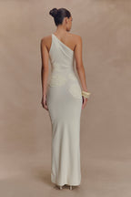 Teneika Crochet Knit Maxi Dress in Ivory – Chic&Drifts