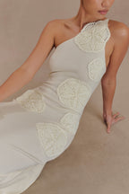 Teneika Crochet Knit Maxi Dress in Ivory – Chic&Drifts