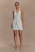 Ruth Cotton Halter Mini Dress