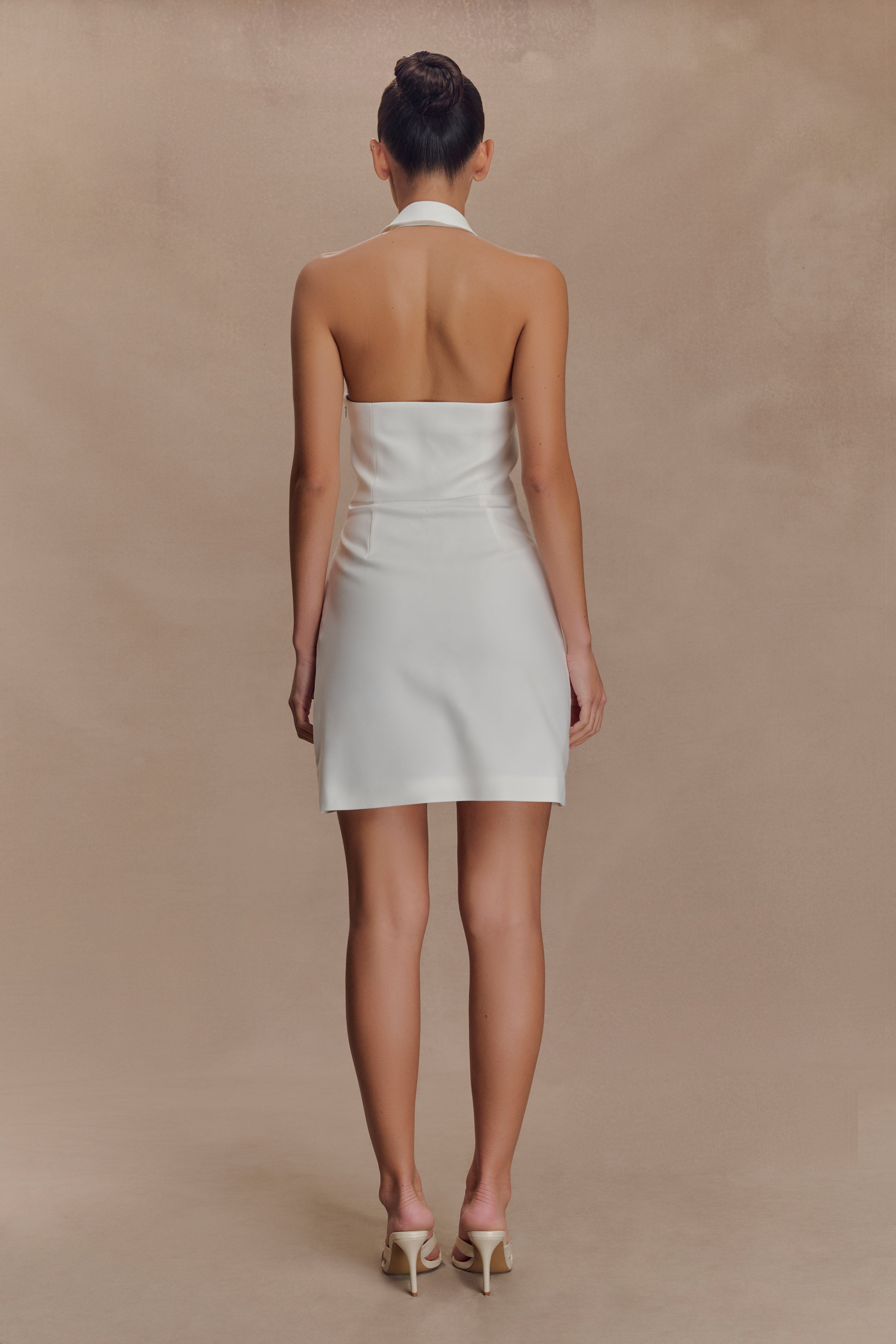 Ruth Cotton Halter Mini Dress