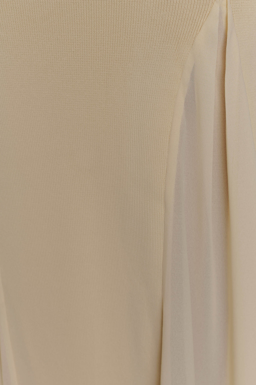 Soleil Knit And Mesh Halter Maxi Dress in Cream – Chic&Drifts