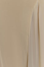 Soleil Knit And Mesh Halter Maxi Dress in Cream – Chic&Drifts