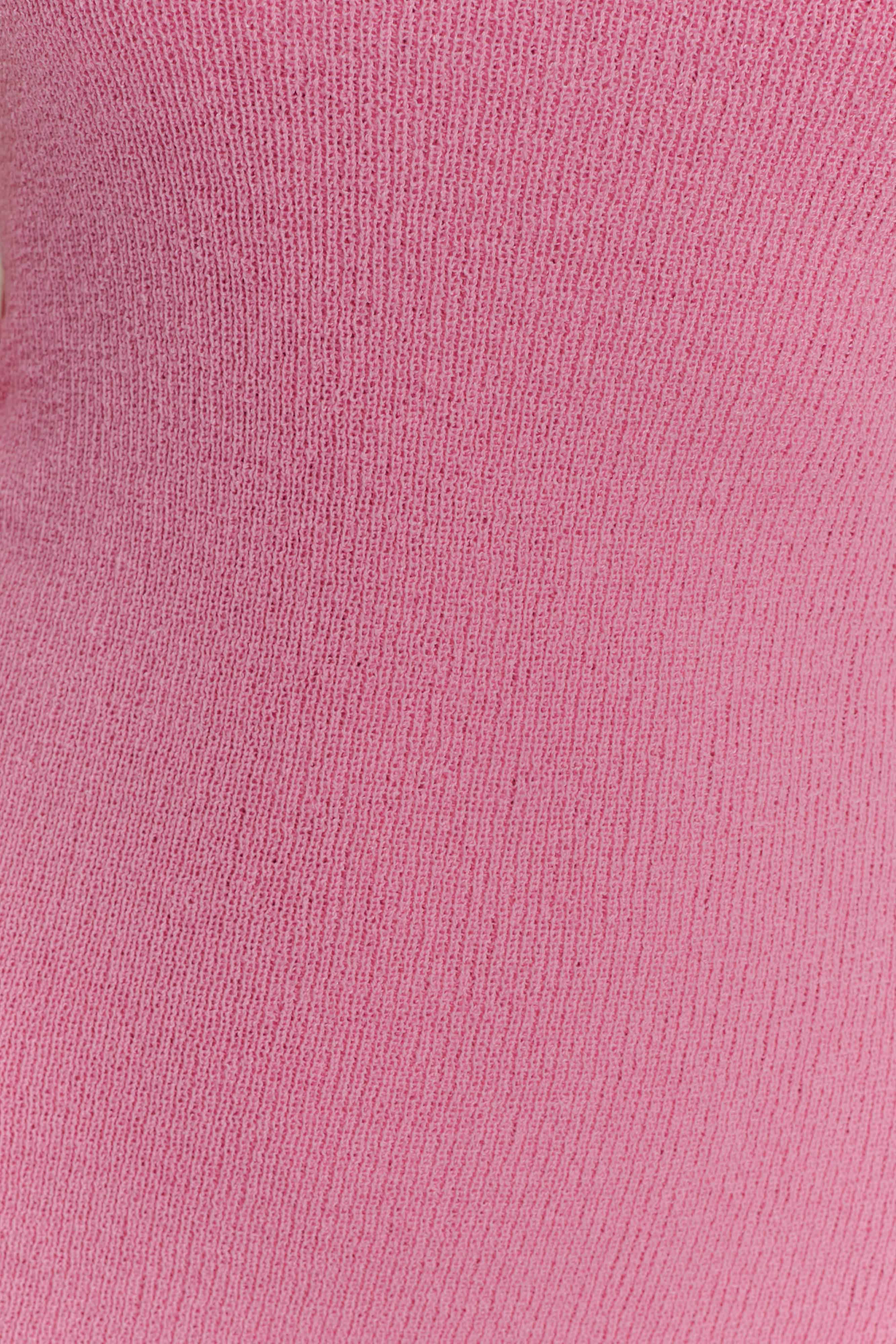 Caprice Halter Knit Mini Dress in Bubblegum Pink – Chic&Drifts