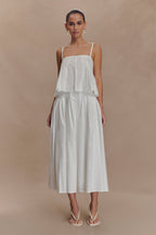 Mae Cotton Top in White – Chic&Drifts