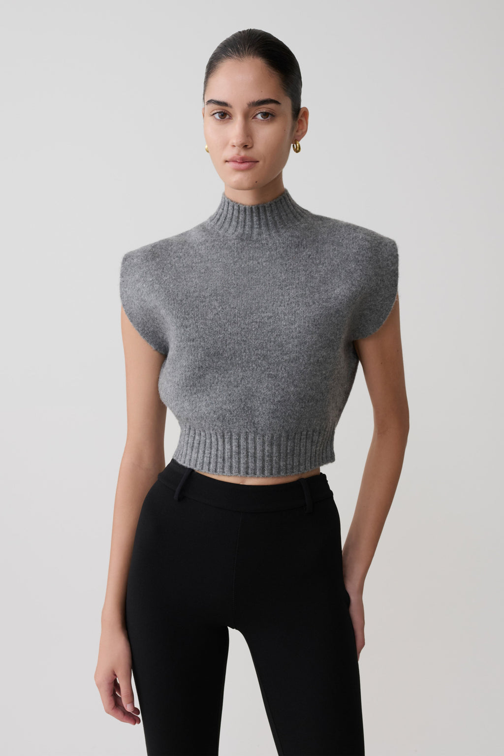 Niko Knit Oversized Top in Charcoal – Chic&Drifts