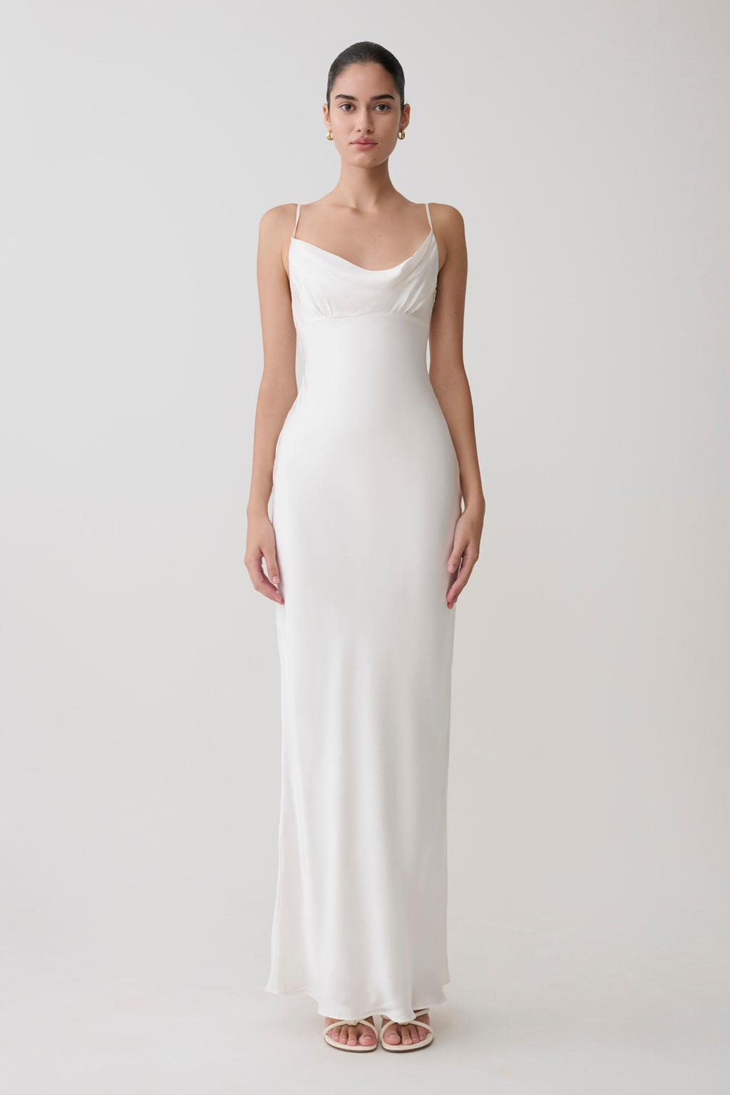 Seraphine Corset Satin Maxi Dress