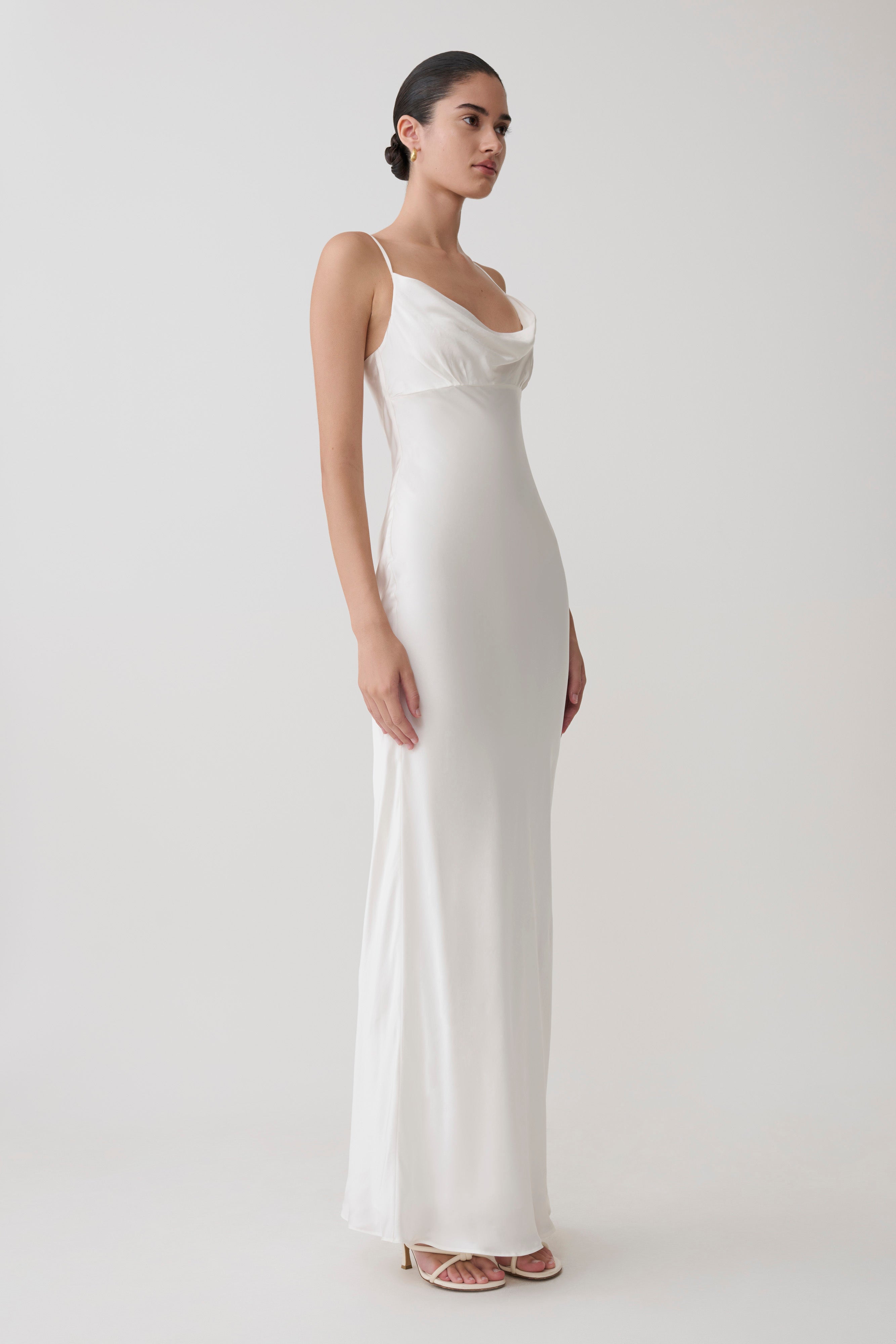 Seraphine Corset Satin Maxi Dress