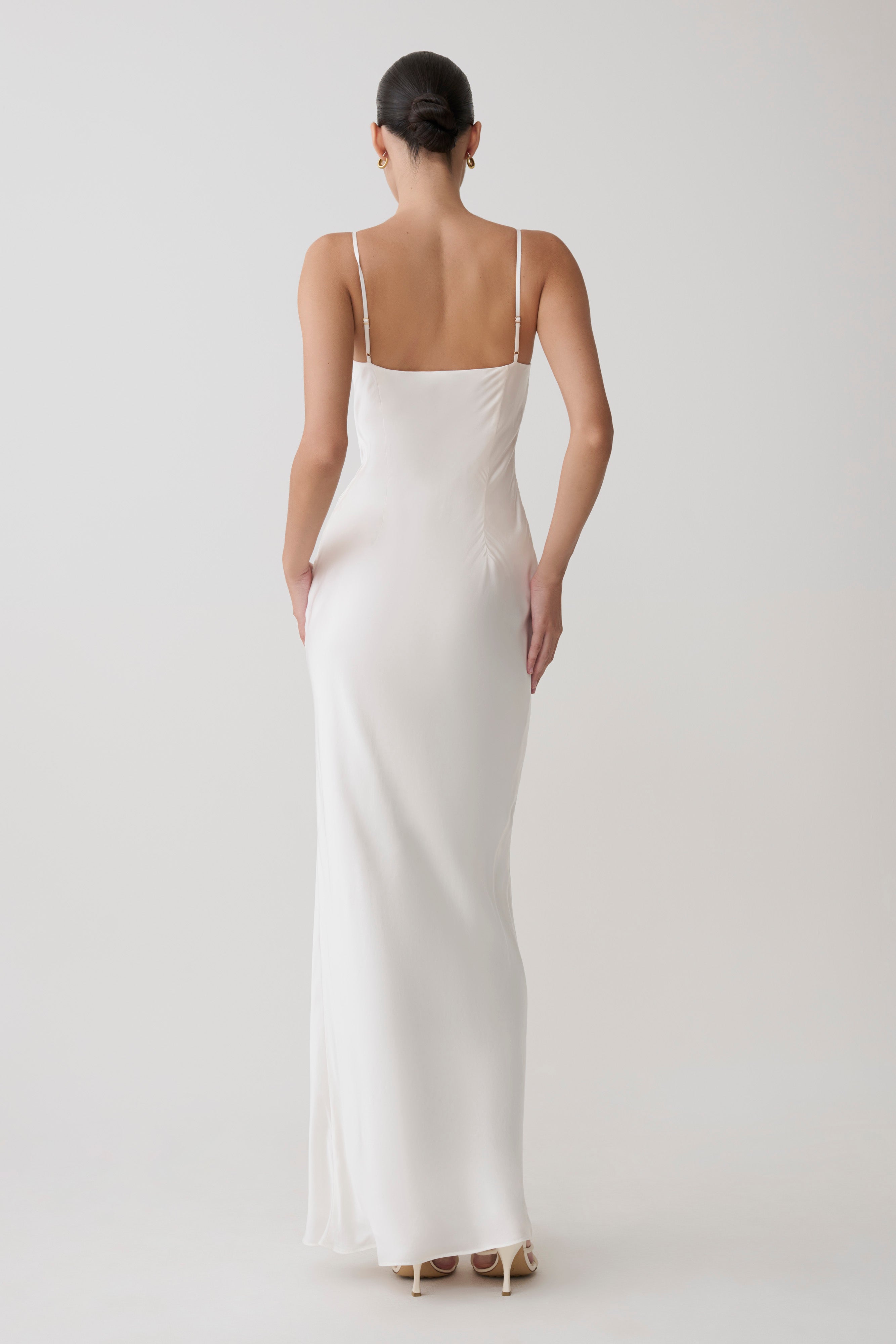 Seraphine Corset Satin Maxi Dress