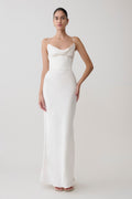 Seraphine Corset Satin Maxi Dress