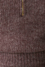 Skylaine Zip Knit Jumper in Brown Marle – Chic&Drifts