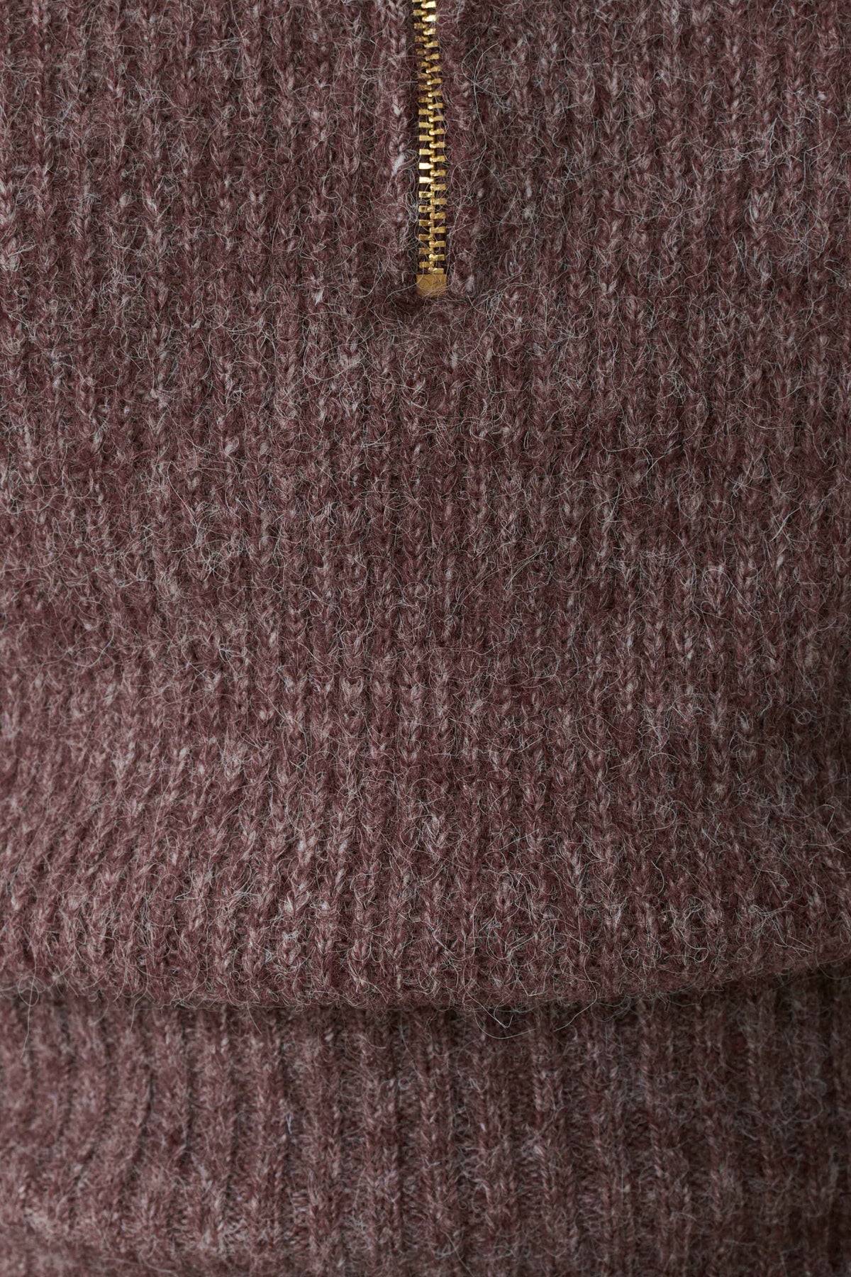 Skylaine Zip Knit Jumper in Brown Marle – Chic&Drifts