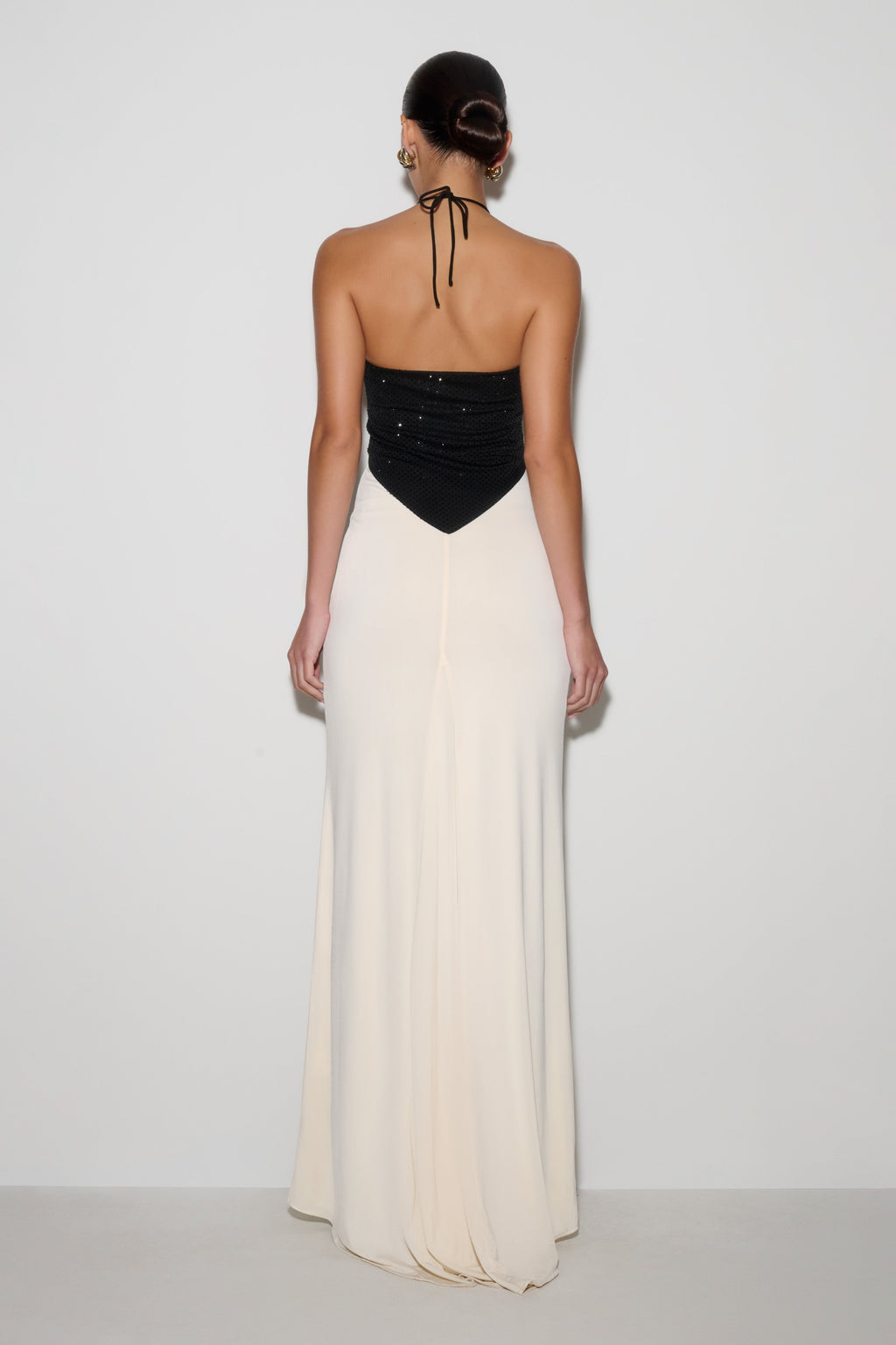 Hien Sequin Halter Maxi Dress