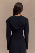 Quinn Zip Up Hoodie in Black – Chic&Drifts