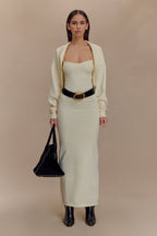 Kingston Knit Maxi Dress in Ivory – Chic&Drifts