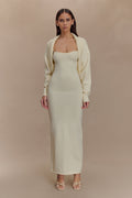 Kingston Knit Maxi Dress in Ivory – Chic&Drifts