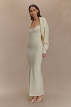 Kingston Knit Maxi Dress in Ivory – Chic&Drifts