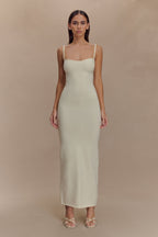 Kingston Knit Maxi Dress in Ivory – Chic&Drifts
