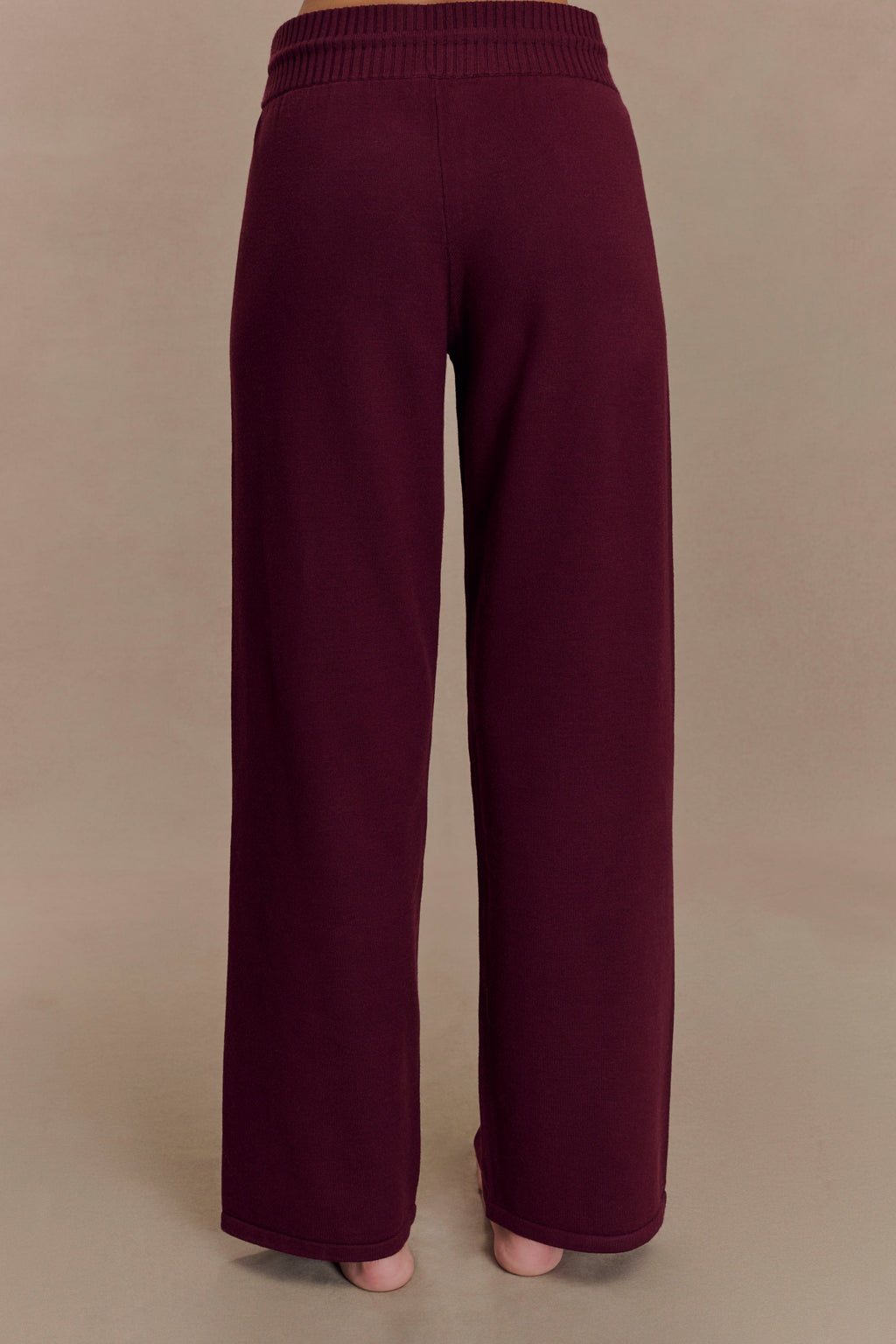 Natalya Knit Wide Leg Pants in Merlot – Chic&Drifts