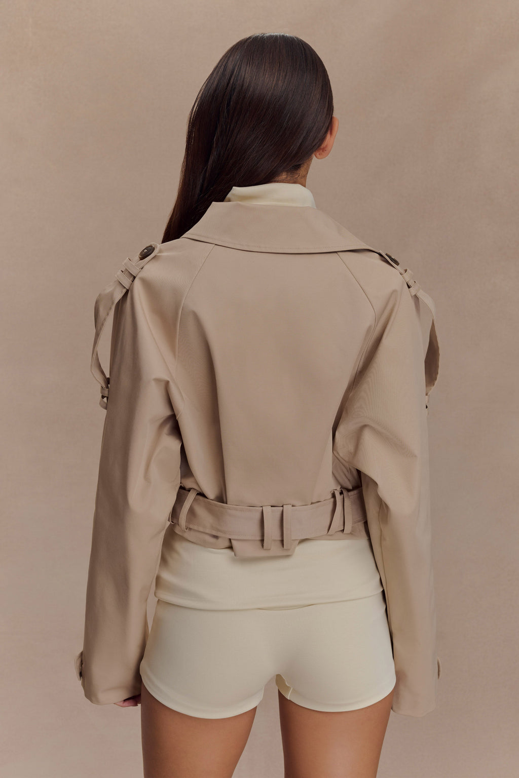 Frank Cropped Collared Jacket in Camel – Chic&Drifts